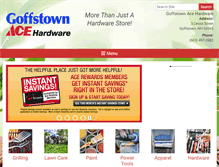 Tablet Screenshot of goffstownhardware.com